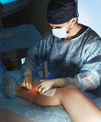 Dr. Paul Larson performing laser ablation